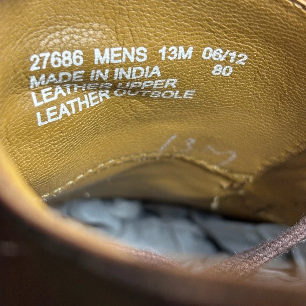 Bostonian Leather 2POD‎ Comfort Apron Toe Derby Dress Shoes Brown Mens Size 13M